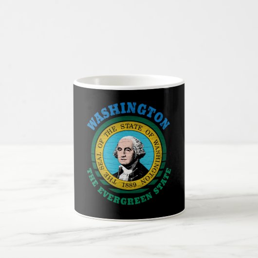 WASHINGTON EVERGREEN STAAT FLAG KAFFEETASSE (Mittel)