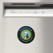 WASHINGTON EVERGREEN STAAT FLAG MAGNET (In Situ (Geschirrspüler))