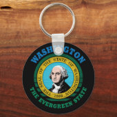 WASHINGTON EVERGREEN STAAT FLAG SCHLÜSSELANHÄNGER (Vorderseite)