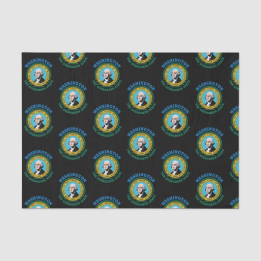 WASHINGTON EVERGREEN STAAT FLAG SEIDENPAPIER (Vorderseite)