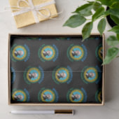 WASHINGTON EVERGREEN STAAT FLAG SEIDENPAPIER (Geschenk)