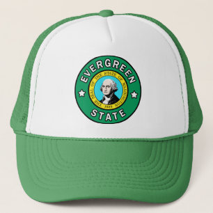 Washington Evergreen Staat Truckerkappe