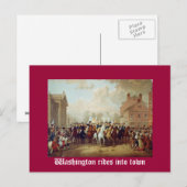 Washington fährt in die Stadt Postkarte (Vorne/Hinten)