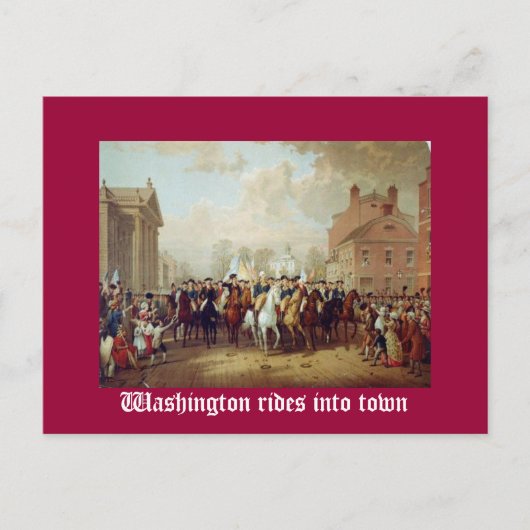 Washington fährt in die Stadt Postkarte (Vorderseite)