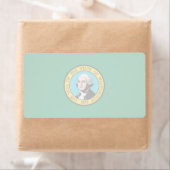 Washington Faint Flag Shipping Label (Insitu)