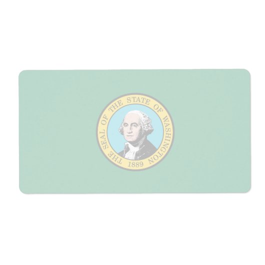 Washington Faint Flag Shipping Label (Vorne)