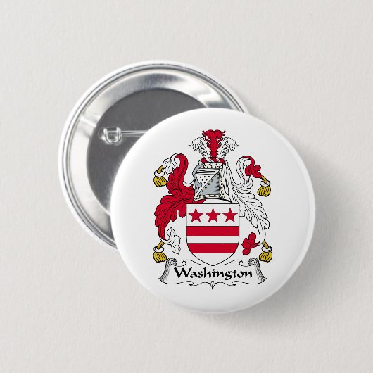 Washington-Familienwappen Button (Vorne & Hinten)