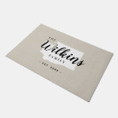 Washington Family Monogram Staat Doormat Fußmatte (Schrägansicht)