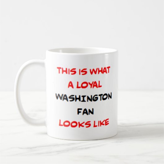 washington fan, loyal kaffeetasse (Links)
