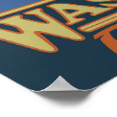 Washington Fisherman - Fly Fishing Travel Poster (Ecke)