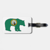 Washington Flag Bär Gepäckanhänger (Rückseite horizontal)