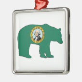 Washington Flag Bär Ornament Aus Metall (Links)