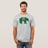 Washington Flag Bär T-Shirt (Vorne ganz)
