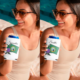 Washington Flag & Blume Pacific Rhododendron Dosenkühler