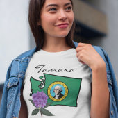 Washington Flag & Blume Pacific Rhododendron T-Shirt