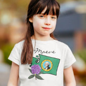 Washington Flag & Blume Pacific Rhododendron T-Shirt