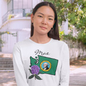 Washington Flag & Blume Pacific Rhododendron T-Shirt