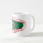 Washington Flag Climbing Carabiner Kaffeetasse (VorderseiteRechts)