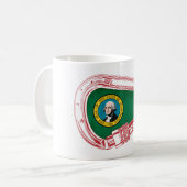 Washington Flag Climbing Carabiner Kaffeetasse (Vorderseite Links)