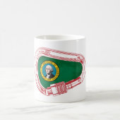 Washington Flag Climbing Carabiner Kaffeetasse (Mittel)