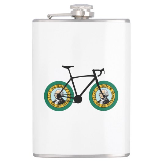 Washington Flag Cycling Flachmann (Vorderseite)