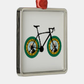 Washington Flag Cycling Ornament Aus Metall (Rechts)