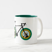 Washington Flag Cycling Zweifarbige Tasse (VorderseiteRechts)
