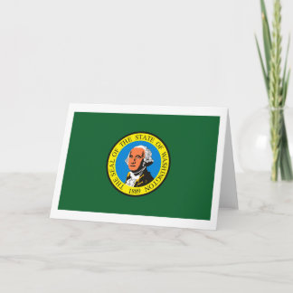 Washington Flag Grußkarte Karte