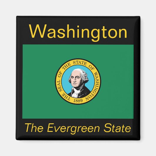 Washington Flag Magnet (Vorne)