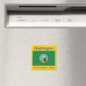 Washington Flag Magnet (In Situ (Geschirrspüler))
