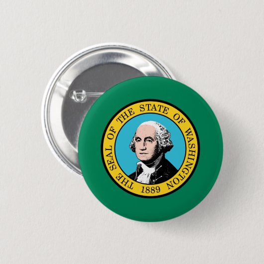 Washington-Flagge Button (Vorne & Hinten)