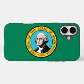Washington-Flagge Case-Mate iPhone Hülle (Rückseite (Horizontal))