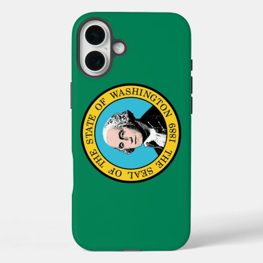 Washington-Flagge Case-Mate iPhone Hülle (Rückseite)