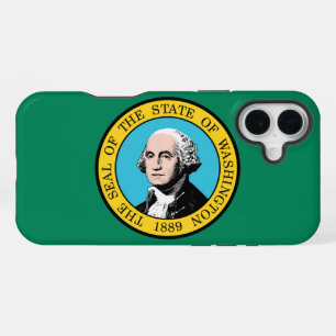 Washington-Flagge iPhone 16 Plus Hülle