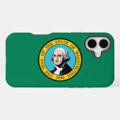 Washington-Flagge iPhone Hülle (Rückseite (Horizontal))