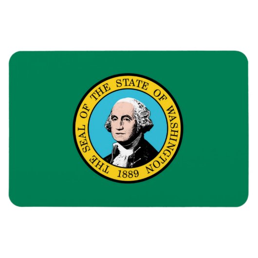 Washington-Flagge Magnet (Horizontal)