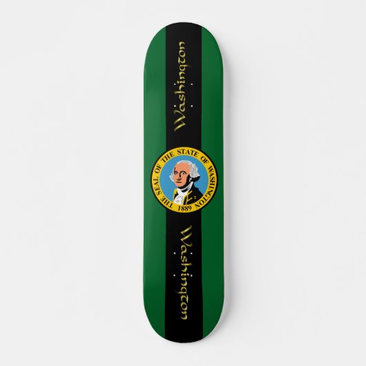 Washington-Flagge Skateboard (Vorne)