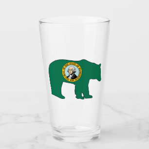 Washington-Flaggenbär Glas