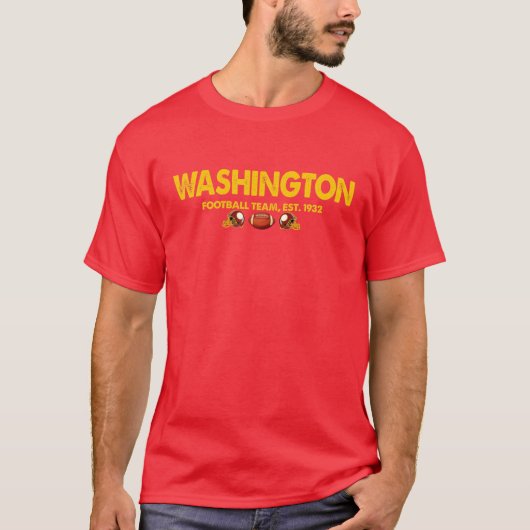 Washington Football Fans Washington Est. Spor 1932 T-Shirt (Vorderseite)