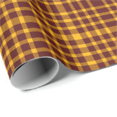 Washington Football Kariert Wrapping Paper Geschenkpapier (Rolleneckpunkt)