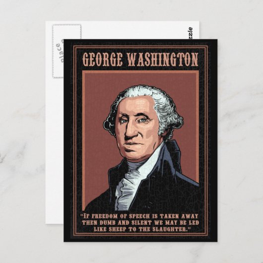 Washington - Freie Rede Postkarte (Vorne/Hinten)
