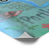 Washington Fun Map Poster (Ecke)