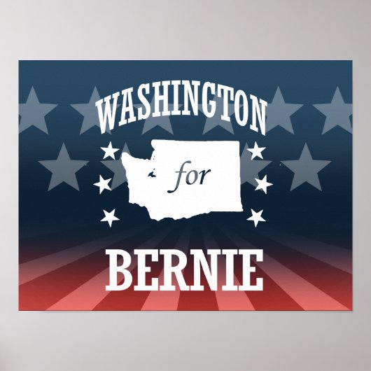 WASHINGTON FÜR BERNIE SANDERS POSTER (Vorne)