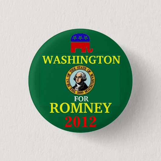 Washington für Romney 2012 Button (Vorderseite)