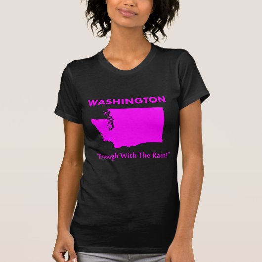 Washington - genug mit dem Regen T-Shirt (Vorderseite)