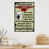 Washington: Gott ist nicht wie Feuer Poster (Küche)