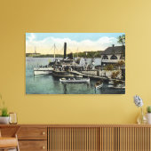 Washington, Gov. Endicott Steamers Docked Leinwanddruck (Insitu (Wohnzimmer))