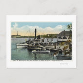 Washington, Gov. Endicott Steamers Docked Postkarte (Vorderseite)