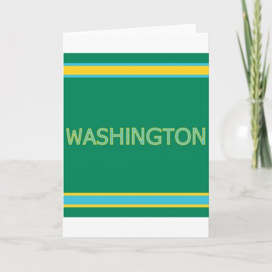Washington Greeting Card Karte (Vorderseite)