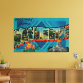 Washington - Großbuchstaben - Szenen 2 Leinwanddruck (Insitu (Wohnzimmer))